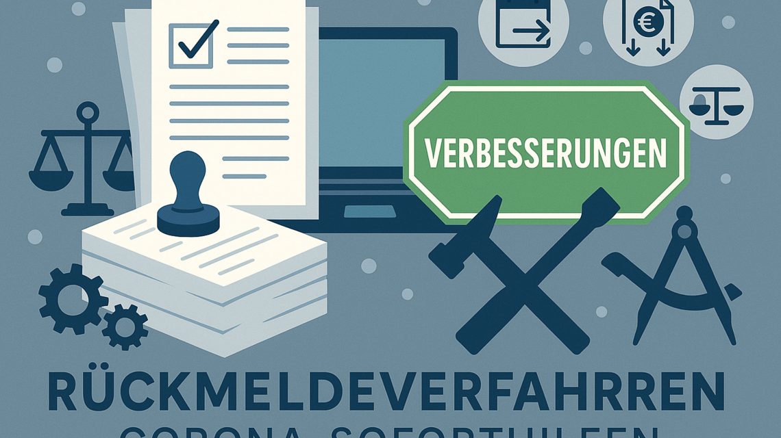 Grafik zum Corona-Rückmeldeverfahren