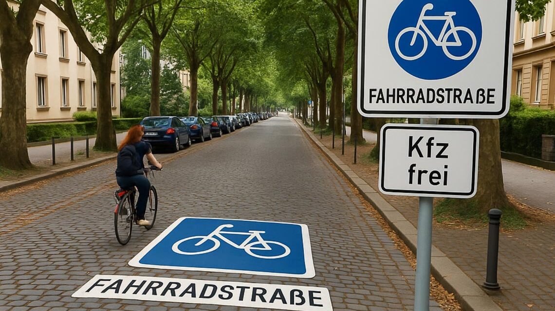 Fahrradstrasse, Symbolbild