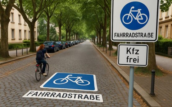 Fahrradstrasse, Symbolbild