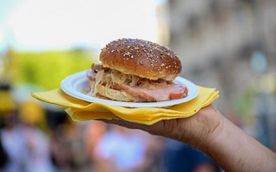 Hessischer Burger am Stand 67, Hessische Spezialitäten.