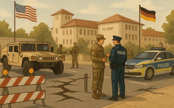 Militärpräsenz in der Stadt