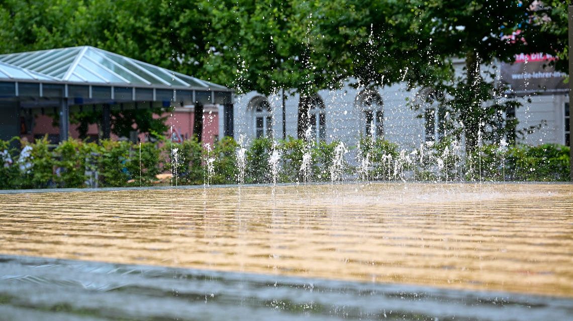 Playfpuntain diesmal mit Schwietrigkeiten.