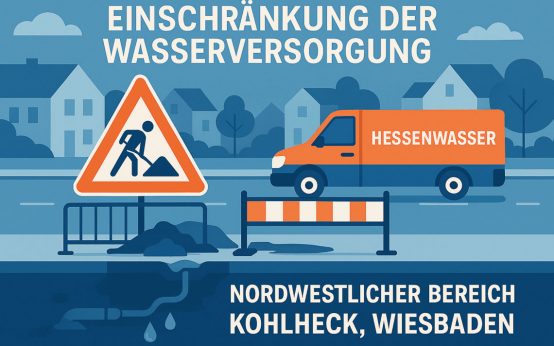 Im nordwestlichen Bereich des Stadtteils Kohlheck kann es aktuell zu einer Einschränkung der Wasserversorgung kommen