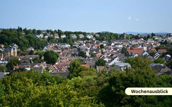Wochenausblick, Blick über Wiesbaden und in den Veranstaltungskalender.