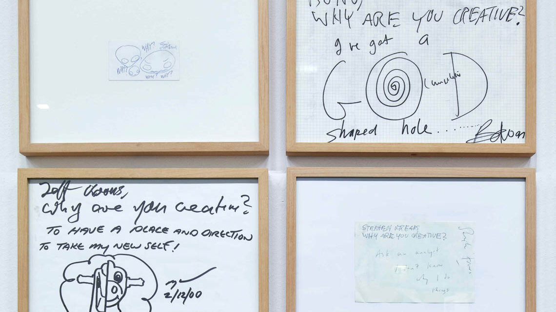 Blick in die Ausstellung: Why are creative? by Hermann Vaske