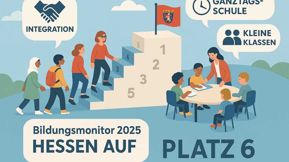 Hessische Grundschule: Kleine Klassen und starke Ganztagsangebote tragen zur guten Platzierung im Bildungsmonitor 2025 bei
