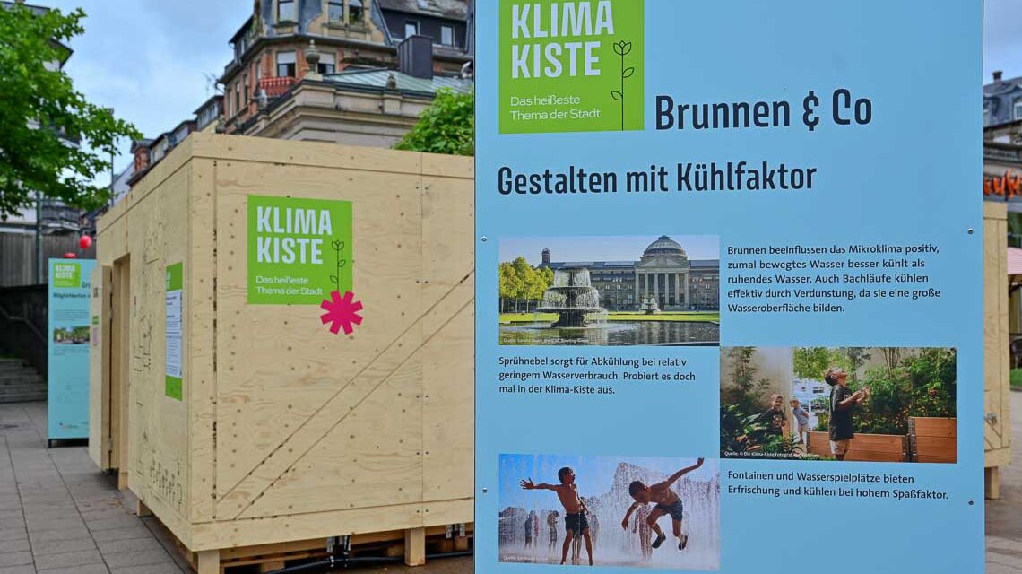 Klima Kiste auf dem Kranzplatz.