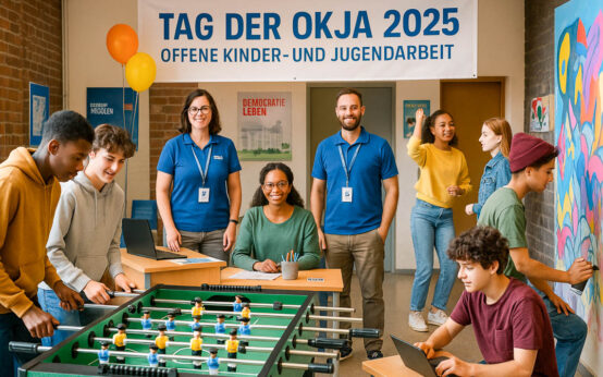 Jugendzentren öffnen: Demokratie erleben, Vielfalt gestalten, Zukunft mitbestimmen.