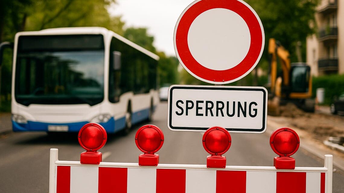 Symbolbild für Busumleitung in Wiesbaden.