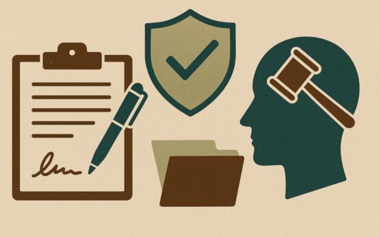 Illustration zur rechtlichen Vorsorge: vertrag, Person, Sicherheitscheck...
