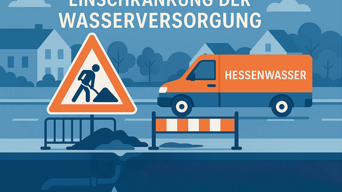 Ein Mitarbeiter der Stadtwerke Wiesbaden überprüft das neue Schieberkreuz an der Schwalbacher Straße – die Arbeiten sollen die Wasserversorgung langfristig sichern.