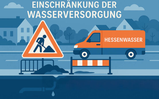 Ein Mitarbeiter der Stadtwerke Wiesbaden überprüft das neue Schieberkreuz an der Schwalbacher Straße – die Arbeiten sollen die Wasserversorgung langfristig sichern.