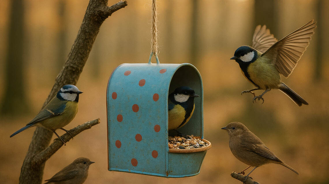 Winterfutter und verwandeln Balkon und Fensterbrett in eine kleine Bühne für Meisen, Spatzen und Rotkehlchen
