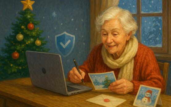 Kreative Weihnachtsgrüße aus der KI-Werkstatt.