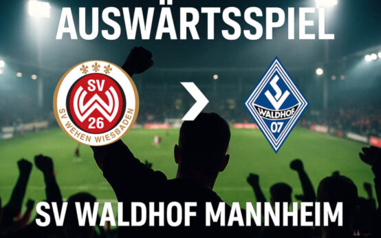 Auswärts, mit dem Fanbus nach Mannheim.