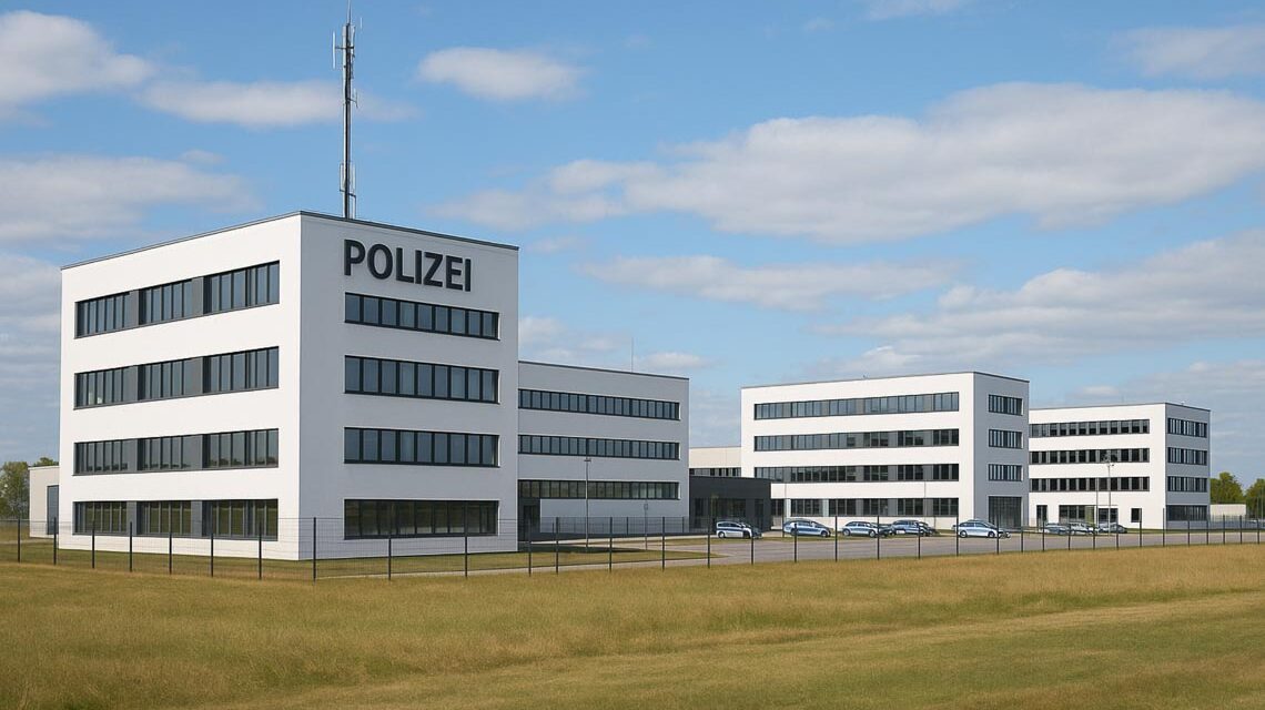 Symbolfoto, neues Polizeipräsidium am Petersweg