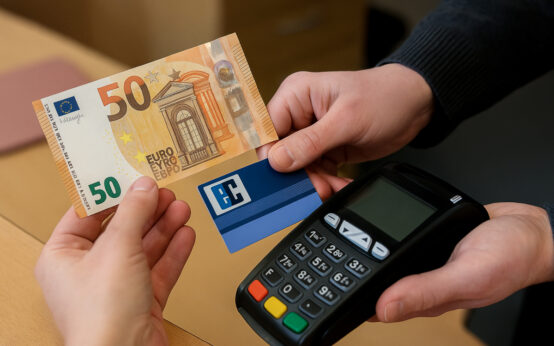 Kartenzahlung statt Cash-Zahlung