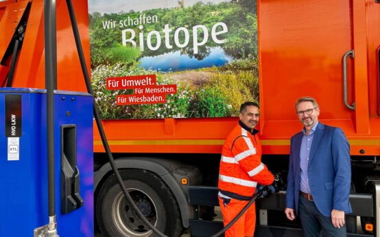 Wiesbadens Müllwagen fahren sauberer durch die Stadt