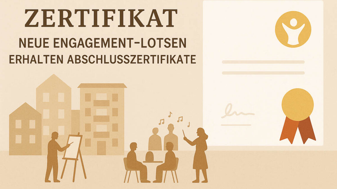 Zertifikate für neue Engegament-Lotsen.