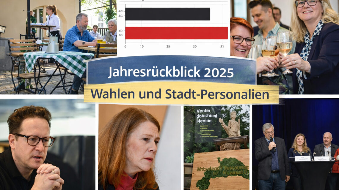 Jahresrückblick, politsch und verwaltungs-technisch. Wiesabden eben.
