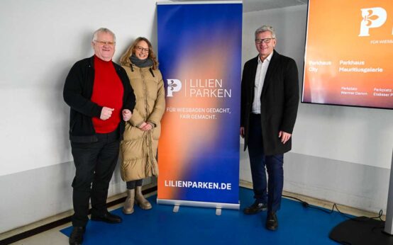 Lilienparken, neu Dachmarke beim Parkmanagement in Wiesbaden.