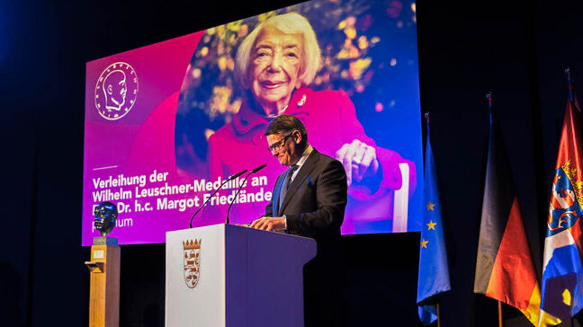 Ministerpräsident Boris Rhein ehrt Margot Friedländer posthum´.