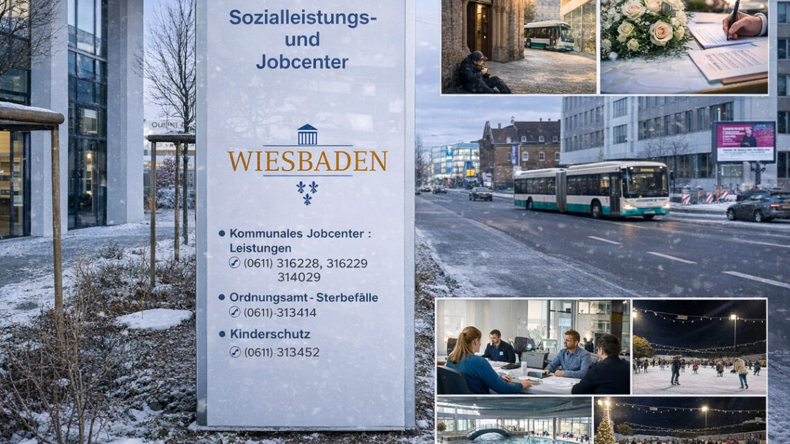 Leere Schalter, klare Zuständigkeiten: Zwischen den Jahren bleibt Wiesbaden über Notdienste erreichbar.