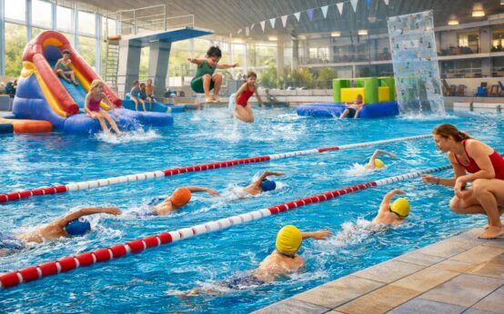 Schwimmcamp für Kinder in Hallenbad Kleinfeldchen