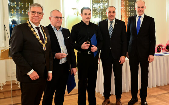 OB Gerd-Uwe Mende, Johann Zernickel, Andrej Belosludov, Björn Gutzeit, Dr. Gerhard Obermayr.