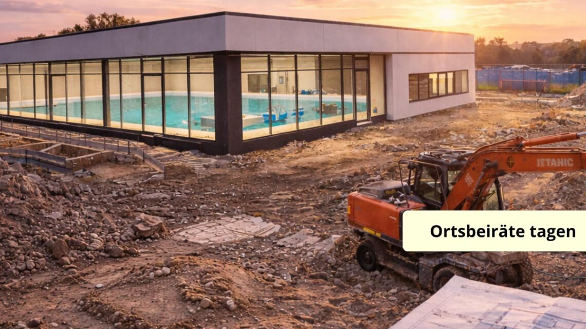 Symbolbild, Baustelle Hallenbad Kostheim