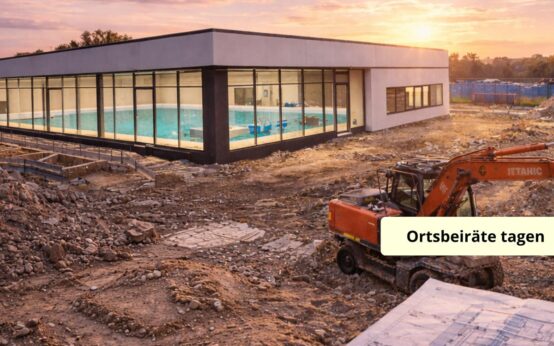Symbolbild, Baustelle Hallenbad Kostheim