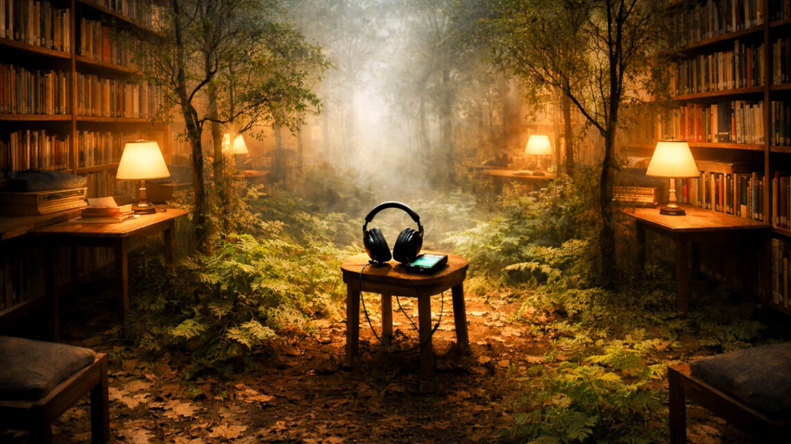 Symbolfoto, Klangistallation in der Musikbibliothek.