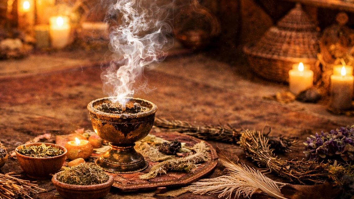 Heimische Kräuter im Feuerschein: In der Fasanerie entdecken Besucherinnen und Besucher die Kunst des Räucherns neu.