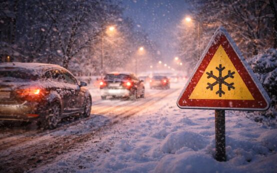 Schnee und Wind prägen das Wochenende: Glatte Straßen und Böen fordern in Wiesbaden erhöhte Aufmerksamkeit