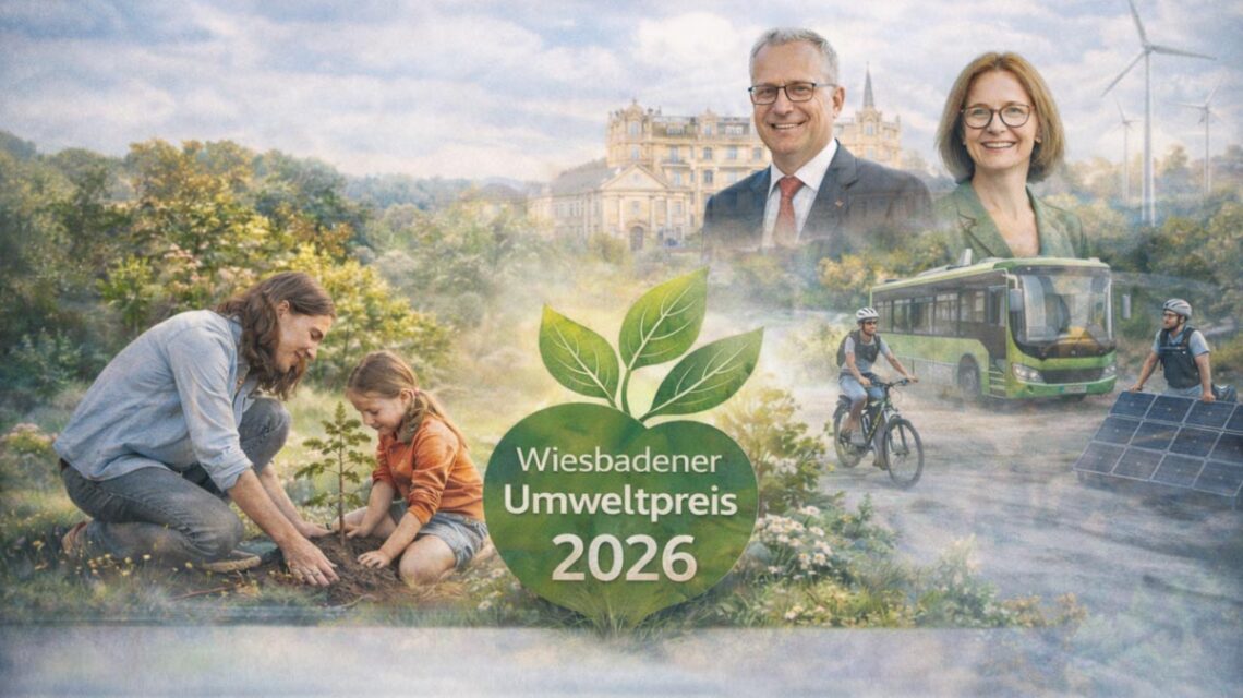 Der Wiesbadener Umweltpreis 2026 startet. Jetzt bewerben, Projekte teilen, Vorbilder nominieren – und zeigen, wie Klimaschutz hier wirklich lebt.