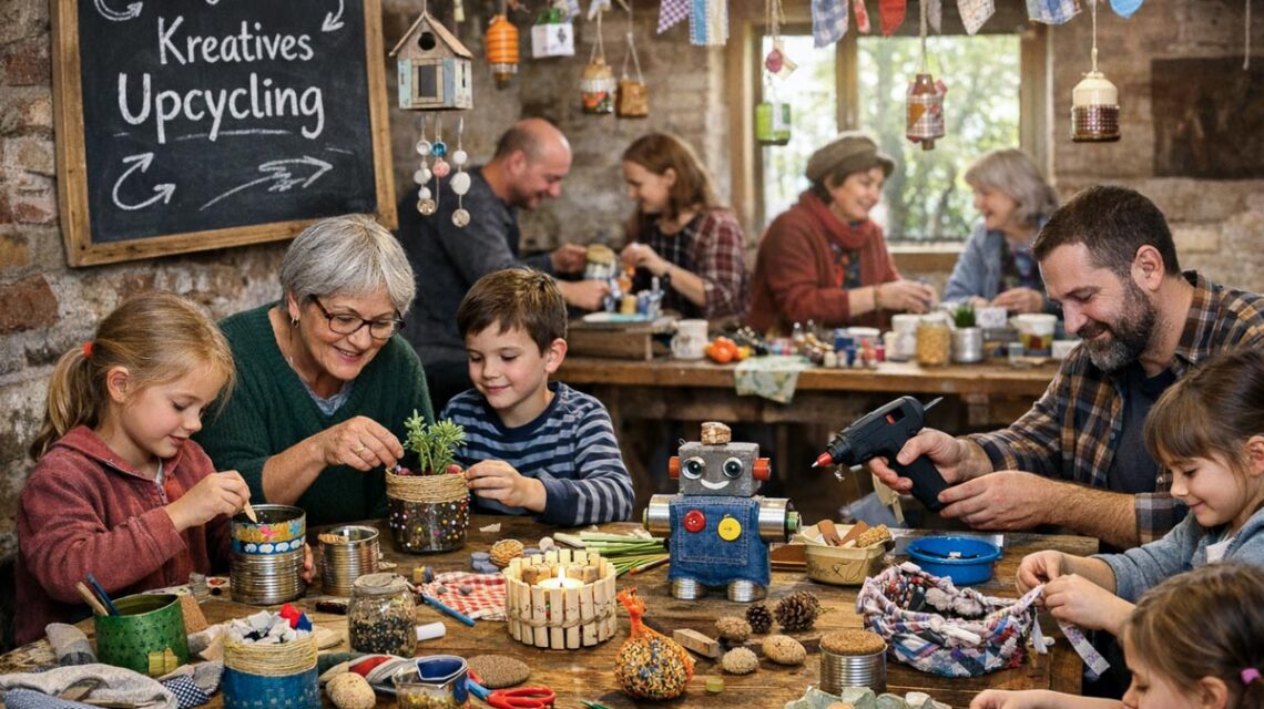 Natur erleben udn nachhaltig handekln: kreatives Upcycling.