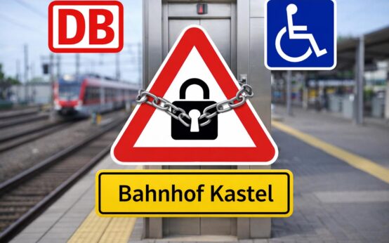 Der Bahnhof Kastel zählt zu den wichtigsten Knoten im Rhein-Main-Gebiet – doch Aufzüge fehlen bis heute