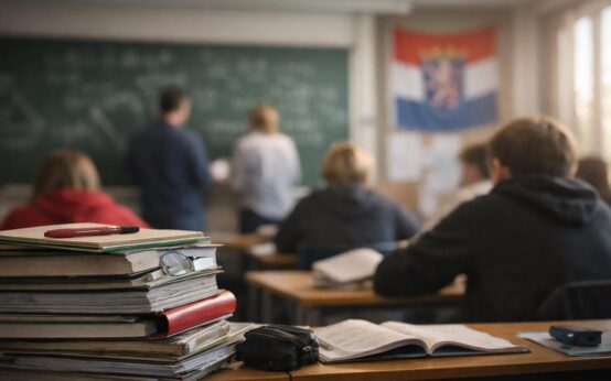 Blick in ein Klassenzimmer: Rotstift für Gesamtschulen!