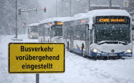 Busse bleiben stehen, Linienverkehr eingestellt!