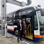 Andreas Kowol, Aufsichtsratsvorsitzender ESWE Verkehr und Marion Hebding, Geschäftsführerin ESWE Verkehr.