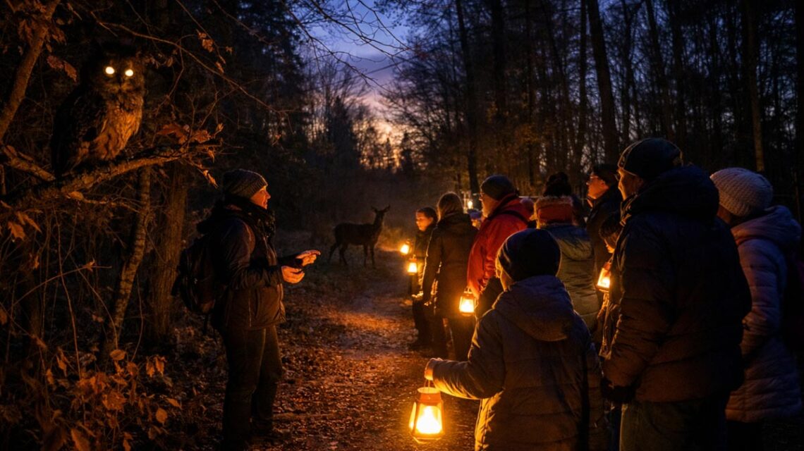 Wenn die Fasanerie dunkel wird, beginnen die Tiere zu erzählen – „Dark Park“ führt mitten hinein ins nächtliche Klangspiel des Waldes.
