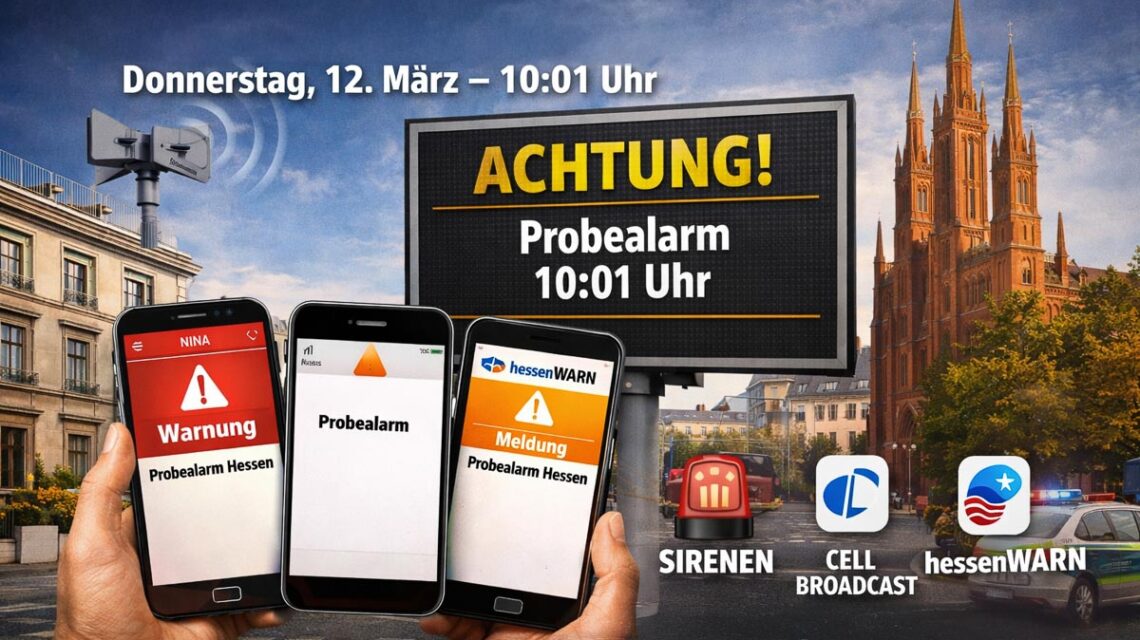 Landesweiter Warntag in Hessen.