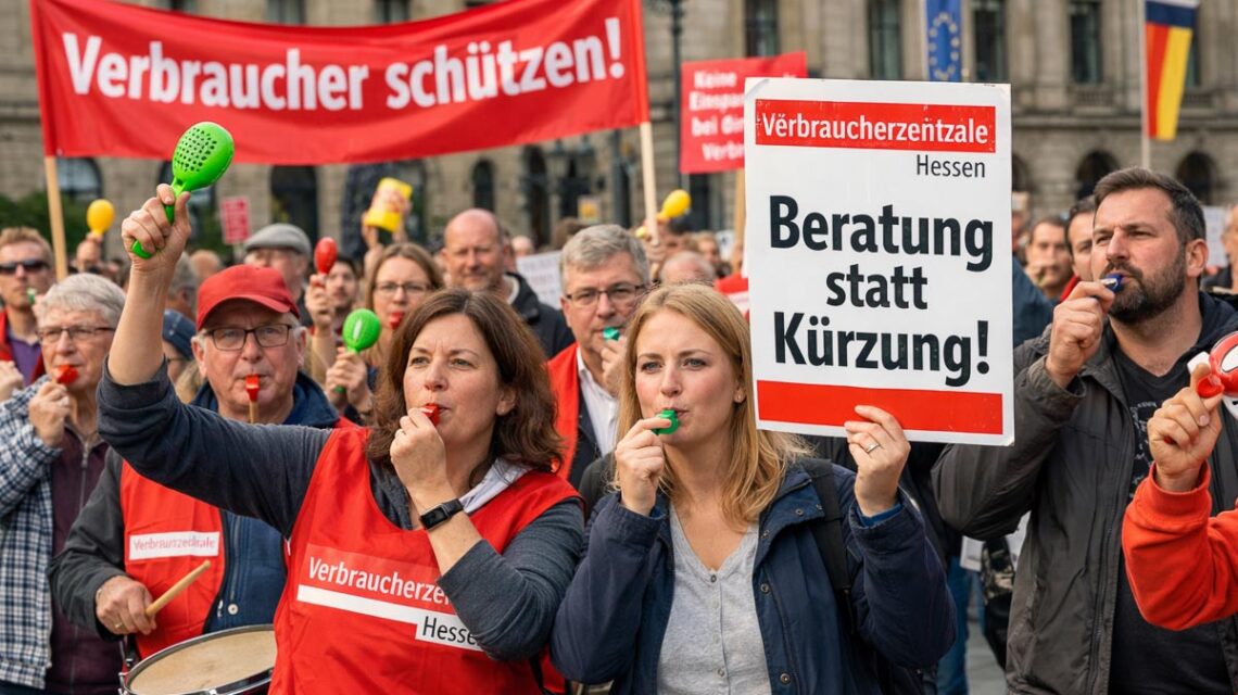 Verbraucherzentrale ruft zur Demo auf.