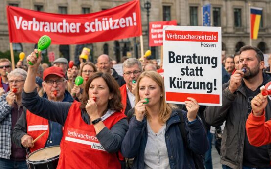 Verbraucherzentrale ruft zur Demo auf.