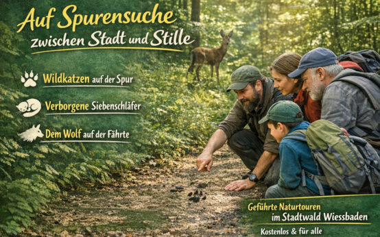 Mit wachem Blick durch den Wiesbadener Stadtwald: Die Exkursionen zeigen, wie nah Wildtiere wirklich leben.