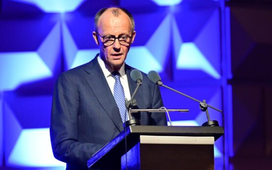 Bundeskanzler Friedrich Merz zum Jubiläum des BKA beim Festakt im Kurhaus Wiesbaden