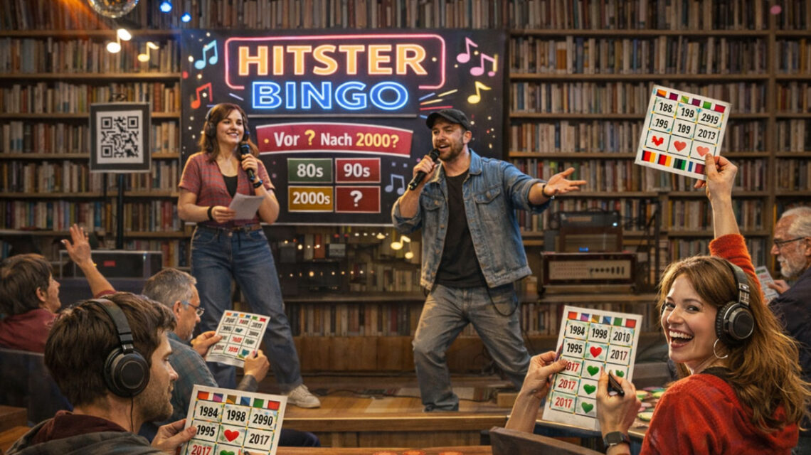 Hitster-Bingo in der Stdat- und Musikbibliothek