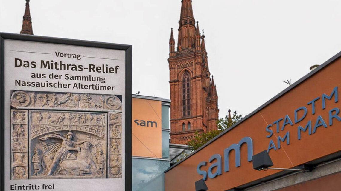 Das Mithras-Relief aus der Sammlung Nassauischer Altertümer zeigt den Moment zwischen Tod und Neubeginn – ein zentrales Motiv antiker Glaubenswelten.