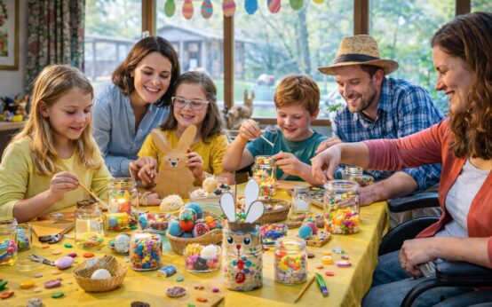Osterbasteln in der Fasanerie: kreativ, bunt und voller Frühlingsfreude.