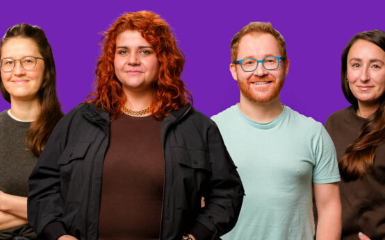 v.l.n.r. Regina Wolf, Moira Lüttich (Fraktionsvorsitzende), Daniel Weber (stv. Fraktionsvorsitz), Janine Maria Vinha (stv. Fraktionsvorsitz).